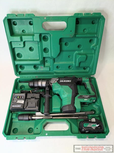 Hikoki DH36DMA 36V 40mm SDS-MAX Rotary Hammer + Charger + Multivolt Battery Kit Carousel 9