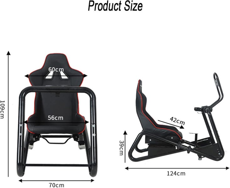 Racing Simulator Cockpit Wheel Stand Gaming Steering Carousel 16