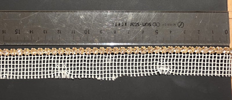 3.7mm Diamante Gold Braid 5 meters Carousel 1