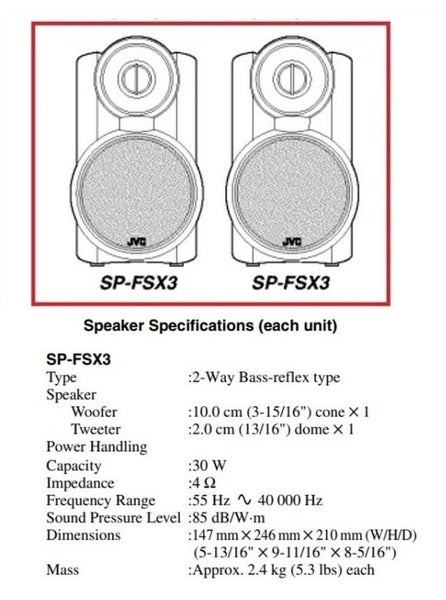 UNIQUE STYLE + SUBSTANCE: SONY CMT-SE1 RECEIVER + UNIQUE JVC SP-FSX3 speakers Carousel 19