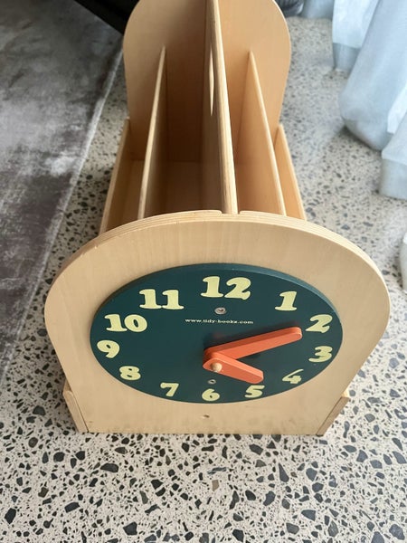 Wooden Tidy Kids Books Box VGC Carousel 1