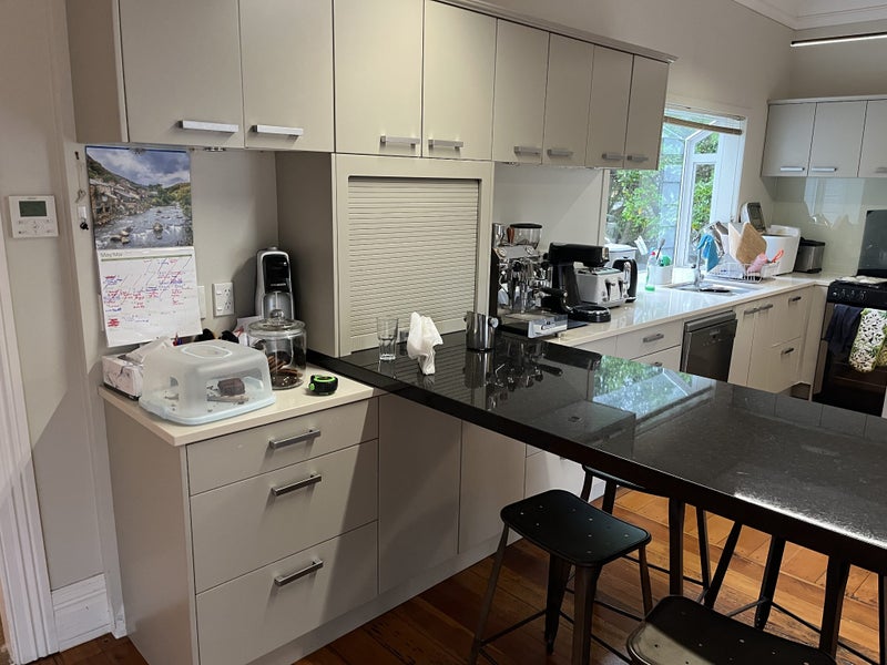 Used Kitchen with stone bench top, Island and Granite Breakfast bar Carousel 1
