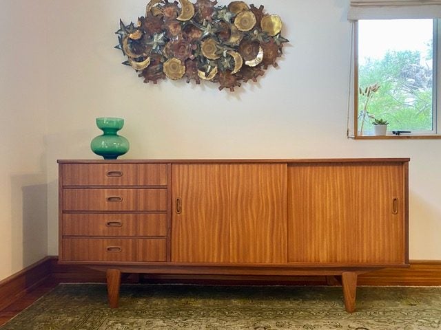 Mid century midcentury credenza dresser sideboard buffet Carousel 1