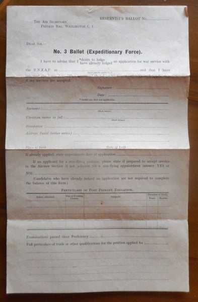 No 3 Ballot Paper Carousel 3