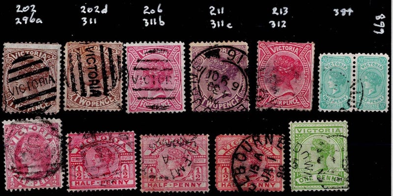 Victoria, QV selection 668, identified, SG Cat £65 Carousel 1