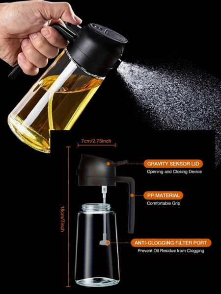 2-in-1 Plastic Oil Spray & Dispenser Bottle – 470ml - NZ Stock Carousel 6