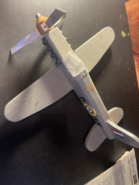 WOOD RAF AEROPLANE WEATHER VANE ? Carousel 1