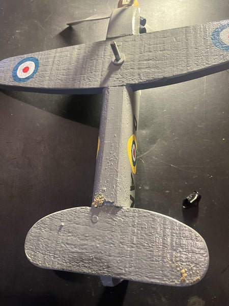 WOOD RAF AEROPLANE WEATHER VANE ? Carousel 13