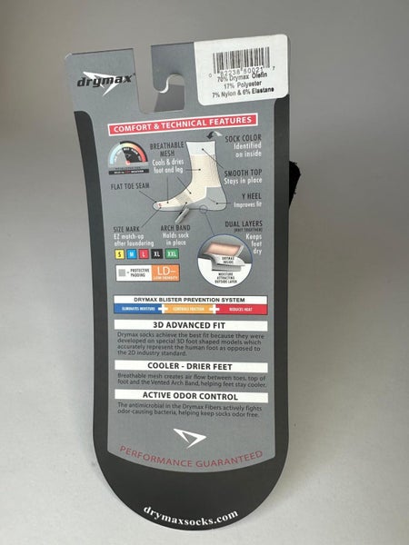 Drymax Socks Dress Crew - Black - Size S Carousel 2