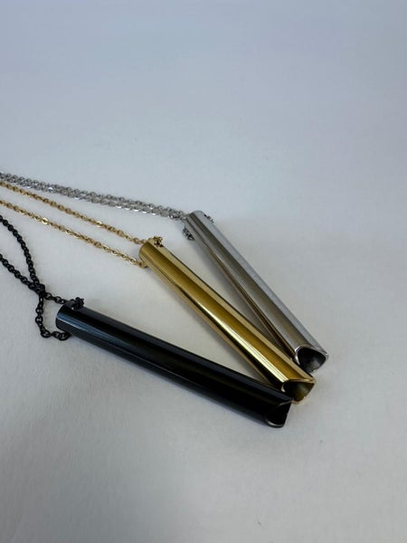 Breathing Necklace for Anxiety, Stress & Mindfulness – GOLD Color Pendant Carousel 2