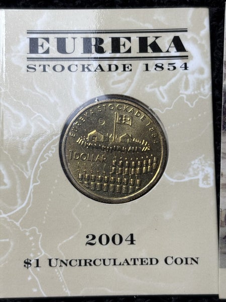 5 x 2004 Euerka Stockade 1854 $1 coins Carousel 2