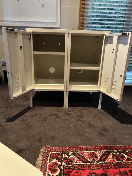 Mustard Lockers - x2 Shorty Lockers in white Carousel 3