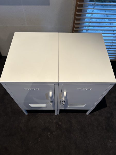 Mustard Lockers - x2 Shorty Lockers in white Carousel 2