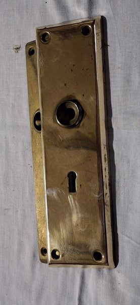 Brass Door Handle Plates x 2 Carousel 2