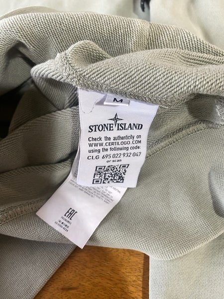 Stone Island khaki grey hooded sweatshirt M Carousel 4