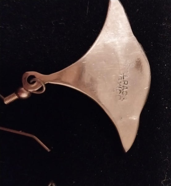 Silver & abalone earrings Carousel 2