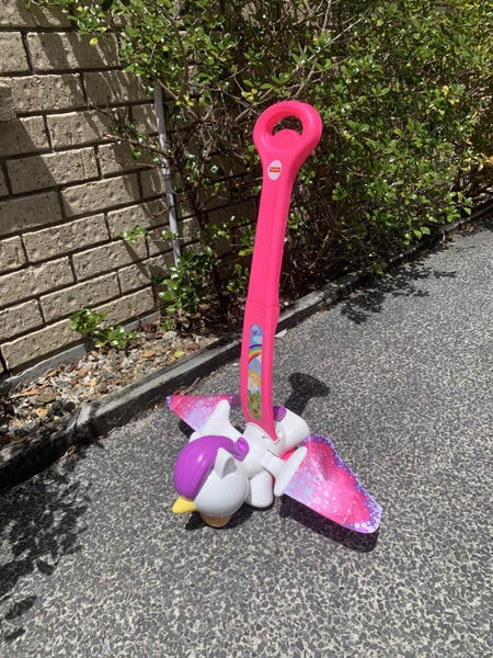 Fisher-Price Push & Flutter Unicorn – Pink Baby Push Toy Carousel 2