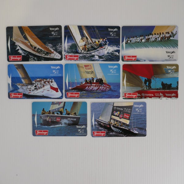 Telecom America's Cup Phonecards 1995 - Set of 8 Unused Carousel 1