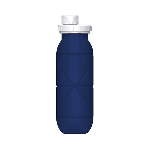 Elosung Dark Blue Silicone Collapsible Water Bottle Foldable Sports Cup For Cycl Carousel 1