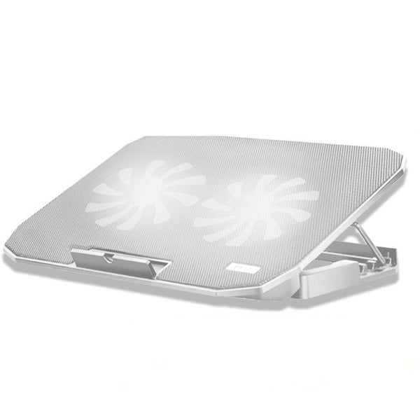 Dual Fan Laptop Cooling Stand For Computers And Tablets In Ivory Laptop Cooling Carousel 1
