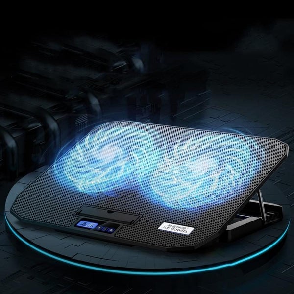 Dual Fan Laptop Cooling Stand For Computers And Tablets In Ivory Laptop Cooling Carousel 6