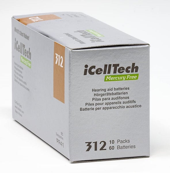 iCellTech 312 Hearing Aid Batteries x 60 Carousel 1