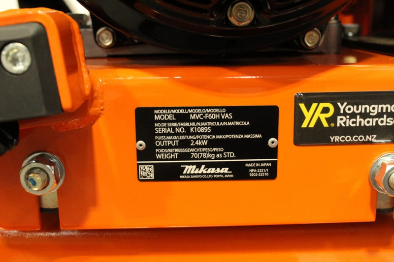 Mikasa Plate Compactor 80kg NEW Carousel 12