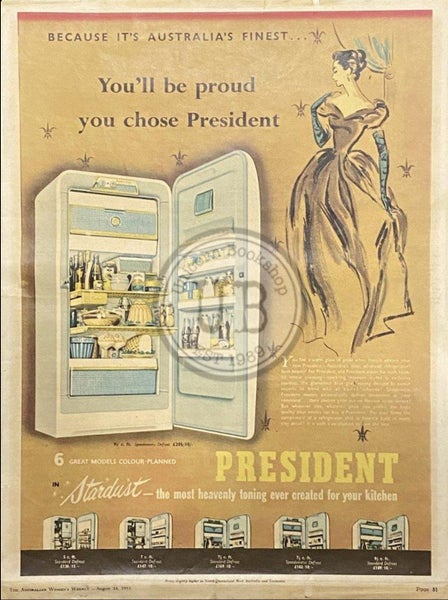 VINTAGE POSTER: President Fridges 1955 Carousel 1