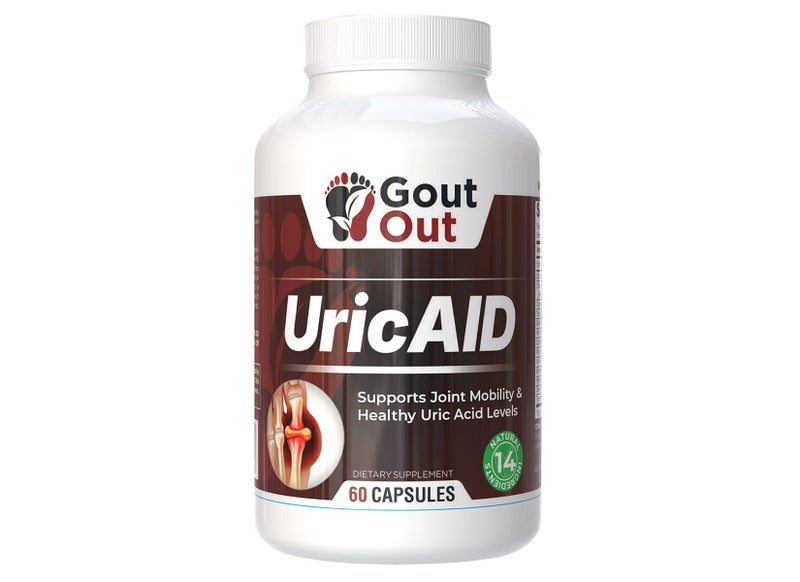 Gout Out® UricAID Gout Supplement Uric Acid Supplement Assist Reduce Uric Acid Carousel 1