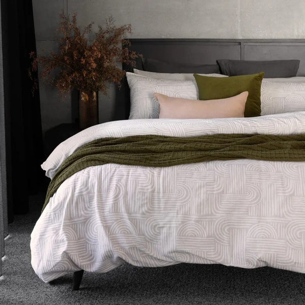 Bowie Flannelette Duvet Cover Set By Bambury Carousel 1