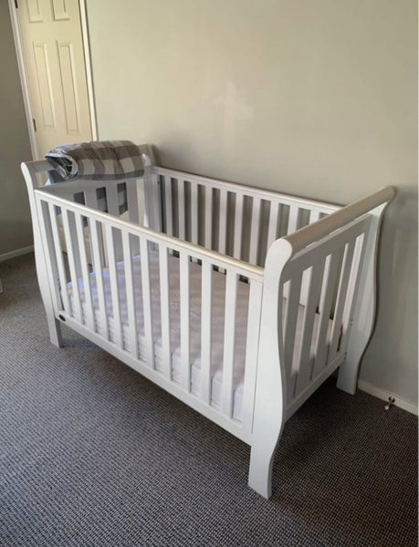 White Sleigh Cot Carousel 2