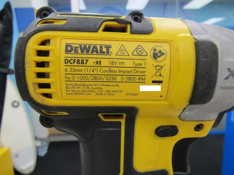 IMPACT DRIVER DEWALT DCF887-XE 18V 3 SPEED SKIN ONLY 2019 B16133251-3 Carousel 4