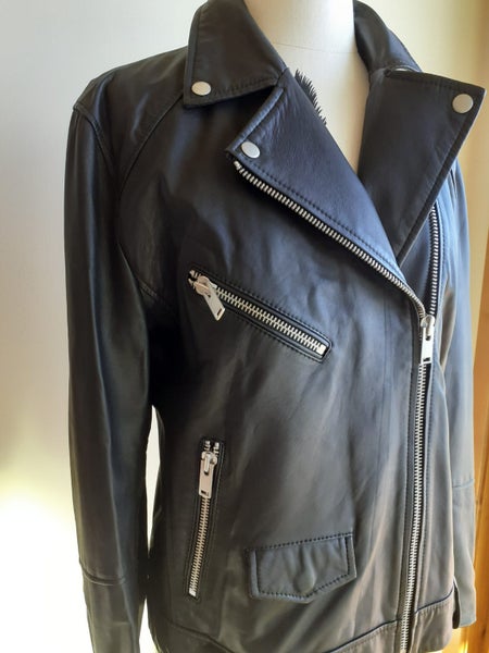 Max - Leather Biker Jacket - Size 10 - Never worn with tags Carousel 2