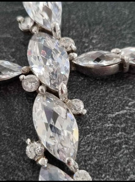 Exquisite Large CZ 925 silver Cross Carousel 2