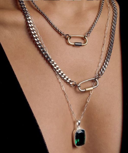 Cathy Pope Veridian Silver Necklace Carousel 1