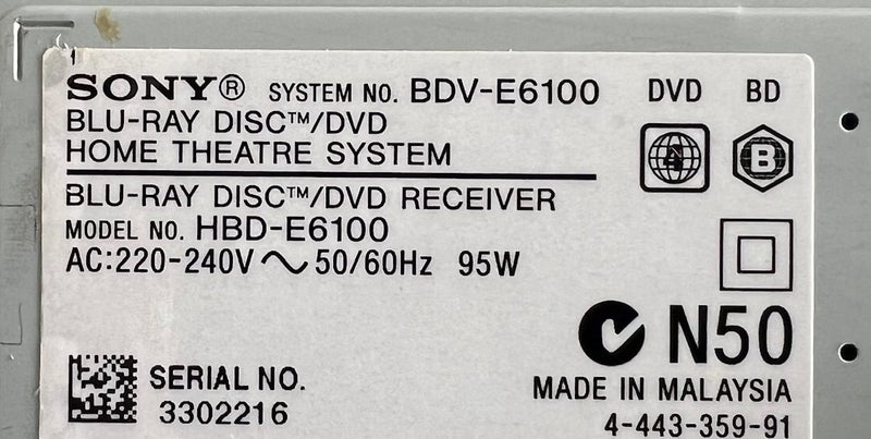 Sony Blu Ray with Bluetooth Surround Sound System Carousel 3
