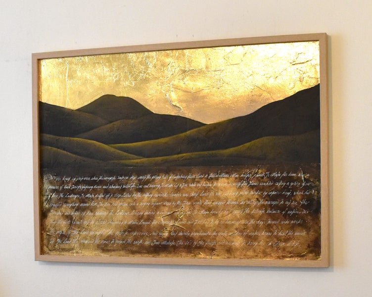 MAORI LEGEND OF THE CANTURBURY PLAINS - GOLD LEAF - SHADOW FRAME - LARGE Carousel 2