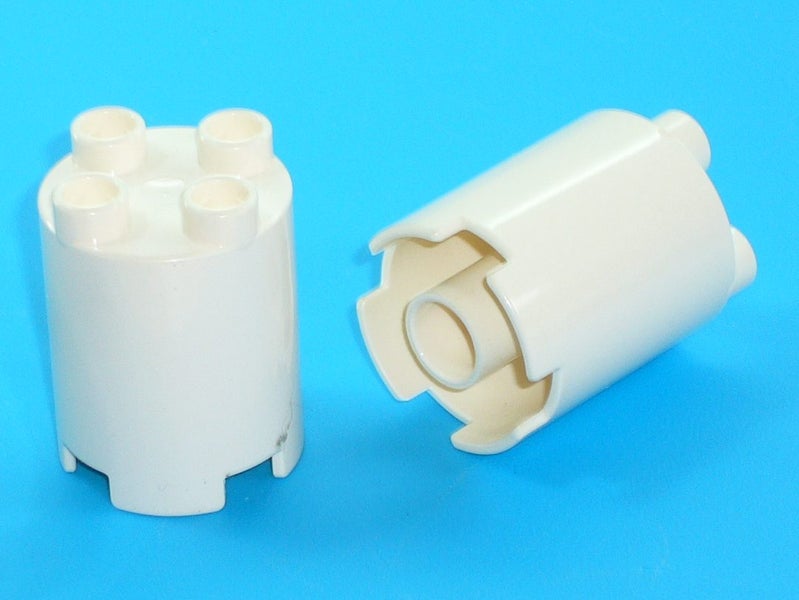 ®™DUPLO - 2 x Brick Round 2 x 2 x 2 - White ~Retired 2021~ Carousel 3