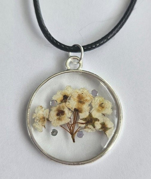 Pressed Flower Resin Pendant Carousel 1