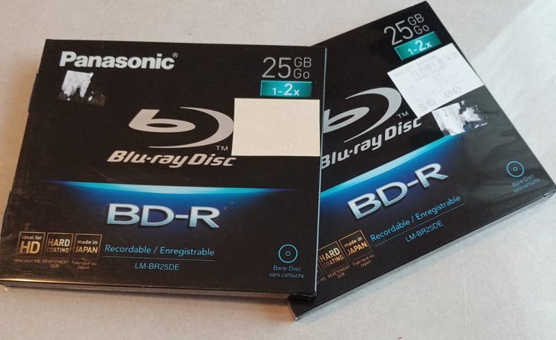 Panasonic blue ray recordable discs new x2 Carousel 1