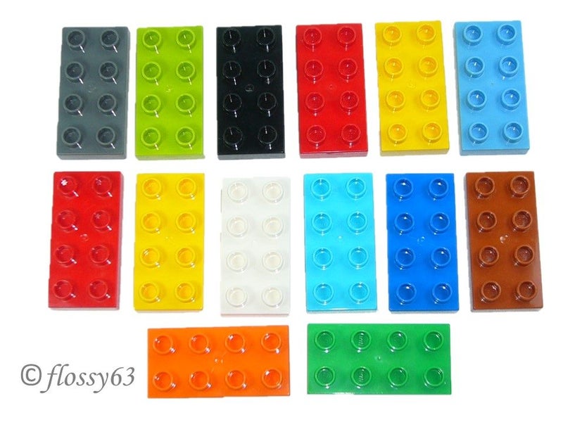 ®™DUPLO - 14 Assorted 2 x 4 Stud Plates Carousel 1