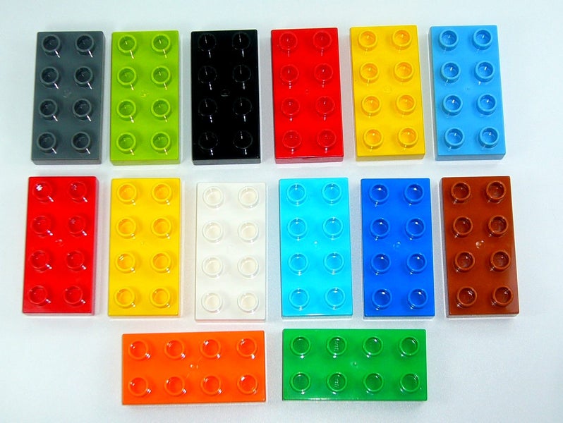 ®™DUPLO - 14 Assorted 2 x 4 Stud Plates Carousel 2