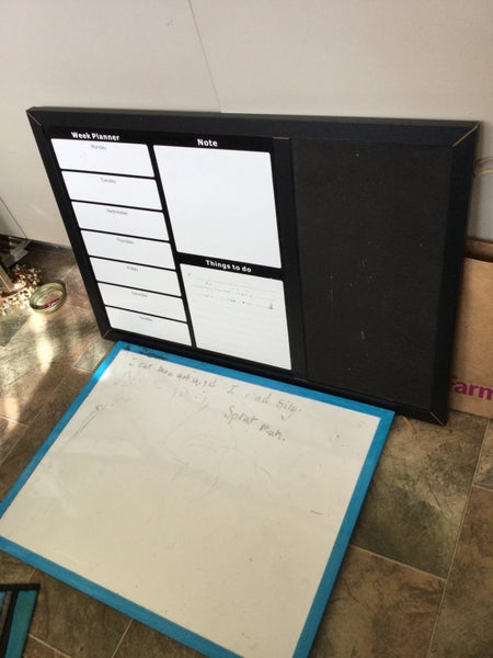 2 NOTICE BOARDS WHITE BOARDS Carousel 1