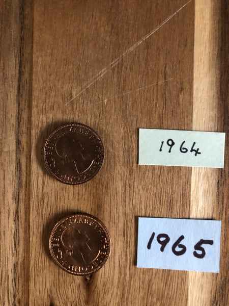 New Zealand Half Penny Choose either 1964 or 1965 Carousel 2