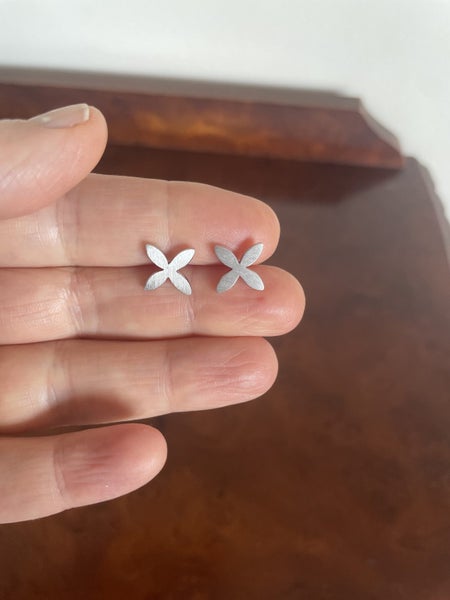 Sterling Silver Tapa Studs NZ-made Carousel 1