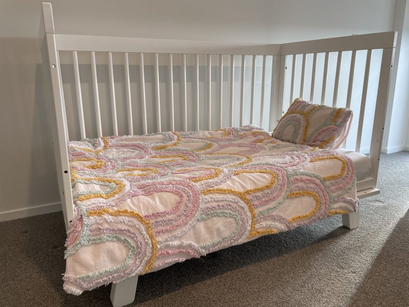 Babyletto Hudson 3-in-1 Convertible Crib – White – With Mattress Carousel 2