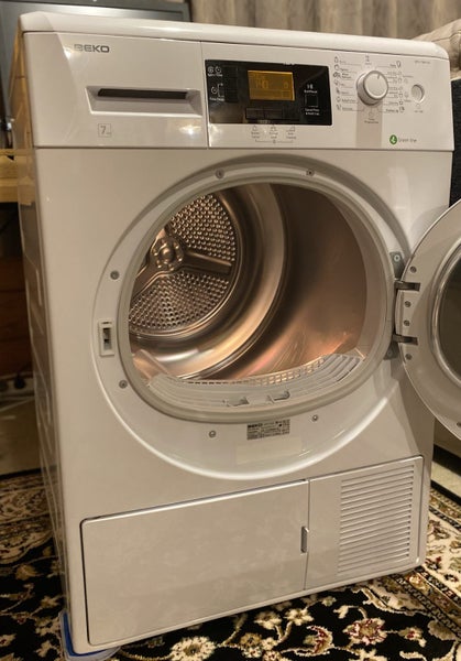 Beko 7kg 6 star Energy Rating Heat Pump Dryer. Carousel 6