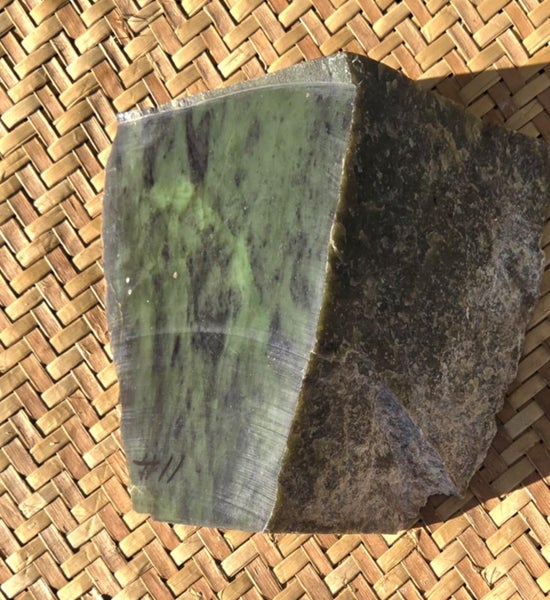 Genuine NZ Pounamu/Greenstone Rough Block Carousel 1