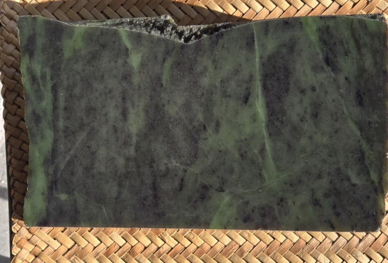 Genuine NZ Pounamu/Greenstone Rough Block Carousel 1
