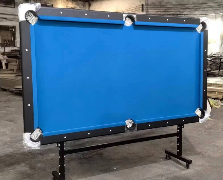 New 7' Fold Up Pool Table Blue cloth Carousel 2